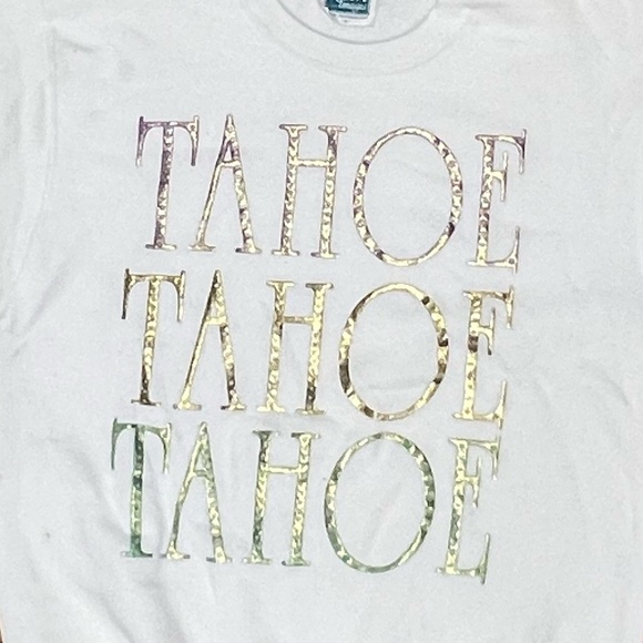 Vintage Lake Tahoe California 1980s Travel Destination Tourism Sweatshirt - Picture 2 of 3